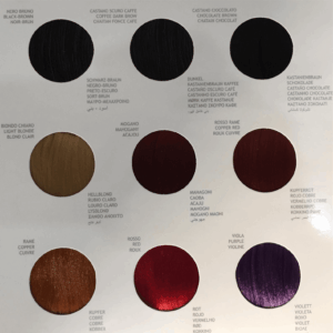 La tabella colori envie