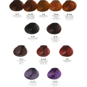 envie green hair color tintura vegana tabella colori dorati e tabacco