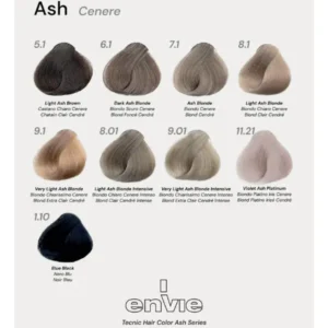 Palette colori tonalità ash-cenere-Tintura per capelli Envie