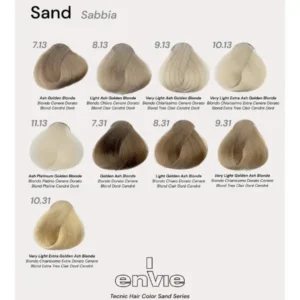 Palette colori tonalità-Sand-Sabbia-Tintura per capelli Envie