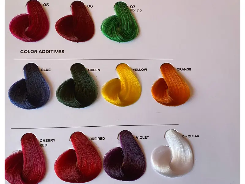 Nuova tabella colori Envie per tinture capelli permanenti aggiornata