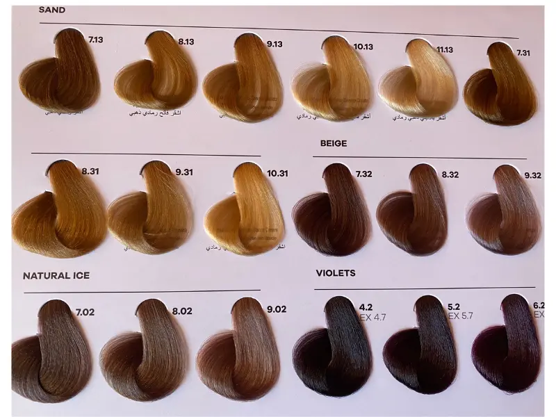 Nuova color chart Envie per tinte capelli professionali.